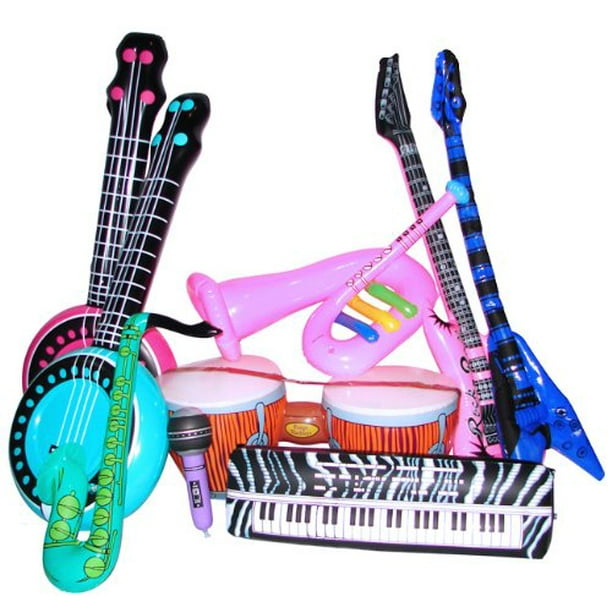 Rock Band Inflate Instrument Set (2 dz), Musical Assortments may vary. By  Rhode Island Novelty