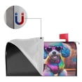 thumbnail image 2 of Yiaed Rainbow Poodle Urban Street Print Mailbox Covers, Magnetic Mailbox Cover, Mail Box Covers for Garden Outdoor Decor Box Covers-25.5x21 in, 2 of 8