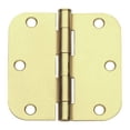 thumbnail image 4 of Global Door Controls 3.5 in. x 3.5 in. Satin Nickel Plain Bearing Steel Radius Hinge (Set of 2), 4 of 4