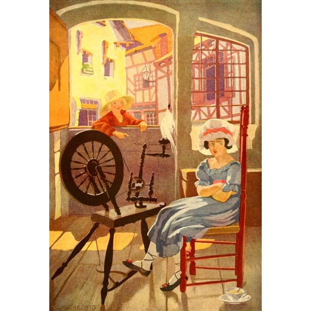 Stokes' Wonder Book 1919 Crosspatch draw the latch Poster Print by