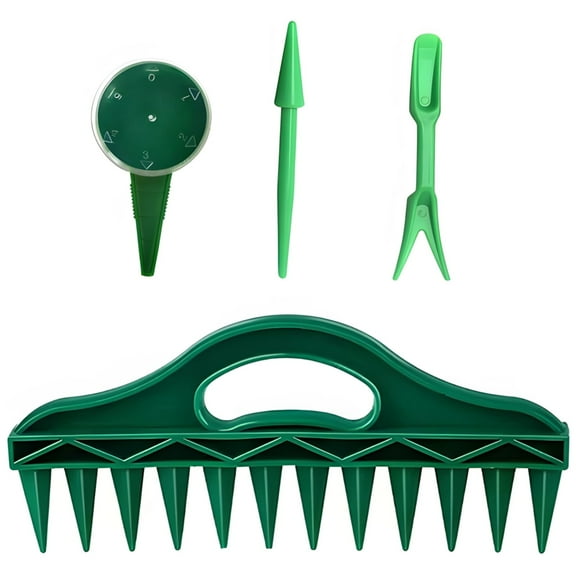 4 PCS Seed Spreader Set, Seed Planter Tools for Gardening, Sowing Seed Dispenser with Fork & Pointed Tools, Seed Spacer Gardening Essentials for Seed Sowing and Tilling