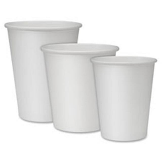 Hot Cups, Single, 12oz., 1000-CT, White