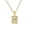 Aquarius, variant on Zodiac Necklace for Women Pendant Stainless Steel Gold Plated Square 12 Constellation Horoscope Gift Astrology Dainty Lucky Minimalist Personalized Gift Jewelry Pisces