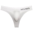 thumbnail image 3 of Tanga sexy de cintura baja para hombre, con letras deportivas, finas, transparentes, que muestran la cadera, de seda helada, sin costuras, de triángulo, 3 of 6