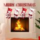 thumbnail image 5 of Juego de 2 calcetines de Navidad personalizados, calcetines de Navidad de muñeco de nieve de Papá Noel rojo y blanco JAMW Sencillez, 5 of 5