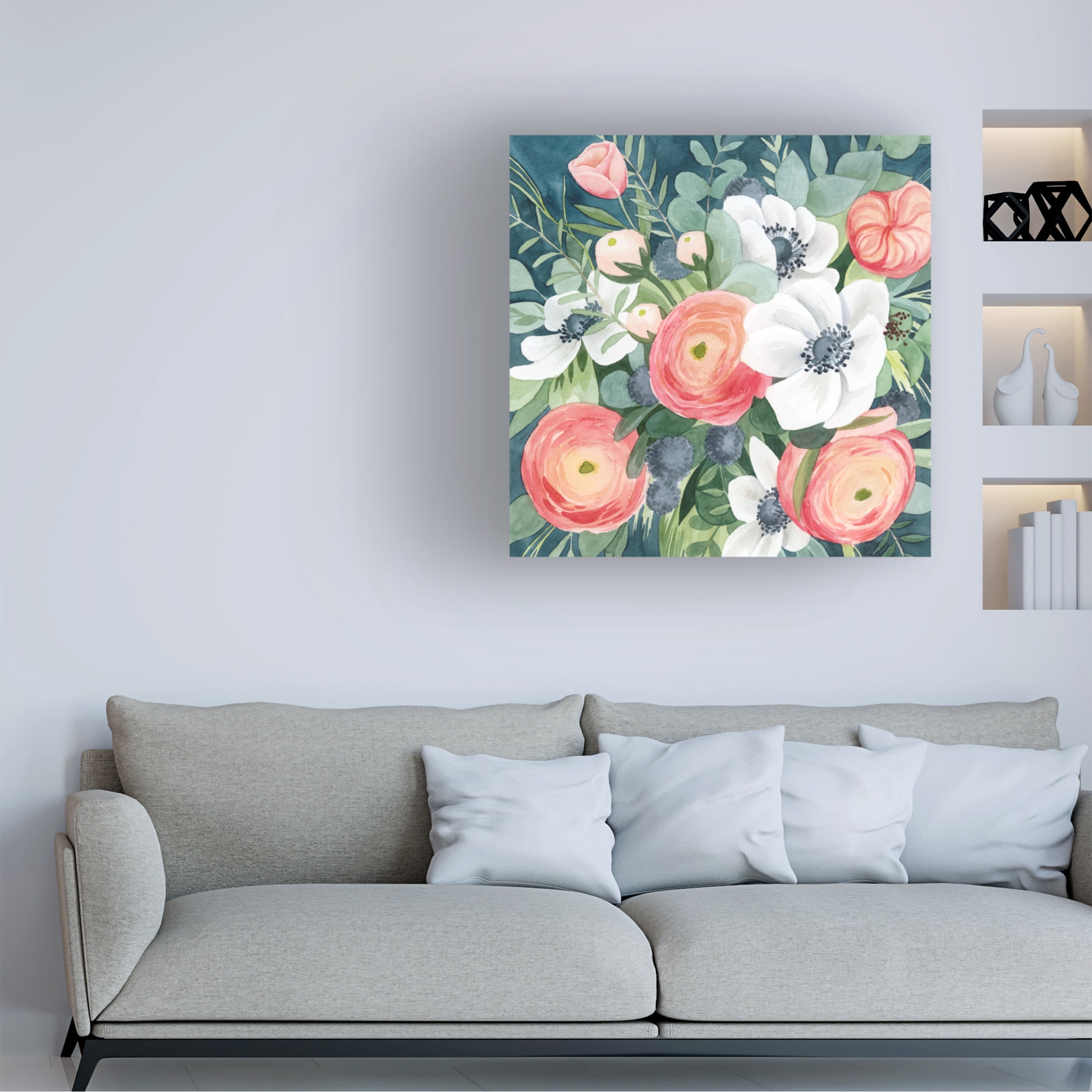 Grace Popp 'Bewitching Bouquet I' Canvas Art