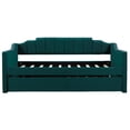 thumbnail image 5 of Churanty Contemporar Plywood Extra Storage Twin Daybed with Trundle Green, 5 of 10