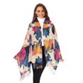 thumbnail image 3 of FORMRS Womens Scarf Winter Soft Long Big Warm Shawls Wrap Tassel Scarves, Flowers Pattern Style, 3 of 9
