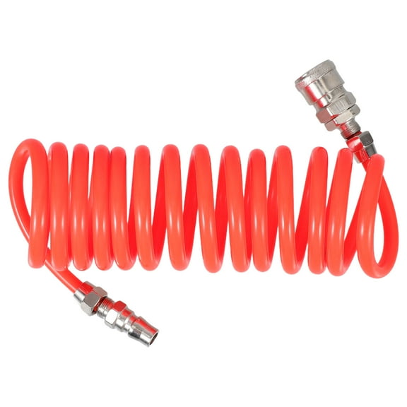 GOOHOCHY Air Pump Extension Hose with Swivel Fittings Bend Restrictor Air Compressor Hose Spring Inflatable Air Pump Hose Replacement for Commercial Use