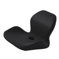 thumbnail image 1 of Cojín de espuma viscoelástica para silla de oficina, soporte para cintura y espalda, antideslizante, color negro, para coche, conducción y oficina., 1 of 8