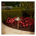 thumbnail image 2 of Max Spread 12V Solid Brass Mini Light (15" Tall, 9" Shade) with 3W 2700K Warm White G4 LED Bulb for Low age Landscape Lighting on Outdoor Pathway, Walkway, Garden, Driveway or Patio Bronze, 2 of 2