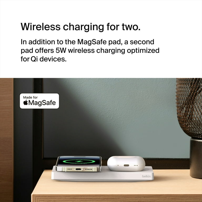 Belkin BoostCharge Pro 2-in-1 Wireless Charger with MagSafe