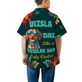 thumbnail image 5 of Vizsla Dad Like a Regular Dad Only Cooler Happy Father's Day Hawaiian Shirt Breathable Summer Unisex Merch Vizslas Dog Lover Gifts Idea - 02007, 5 of 6