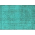 thumbnail image 1 of Ahgly Company Indoor Rectangle Oriental Turquoise Blue Industrial Area Rugs, 2' x 4', 1 of 4
