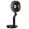 thumbnail image 1 of Irfora Ventilador de escritorio LED de 7 pulgadas, 5200 mAh, ventilador plegable recargable, ventilador portátil para colgar en la pared de 3 velocidades para viajes, oficina, hogar Irfora Ventilador de mesa, 1 of 7