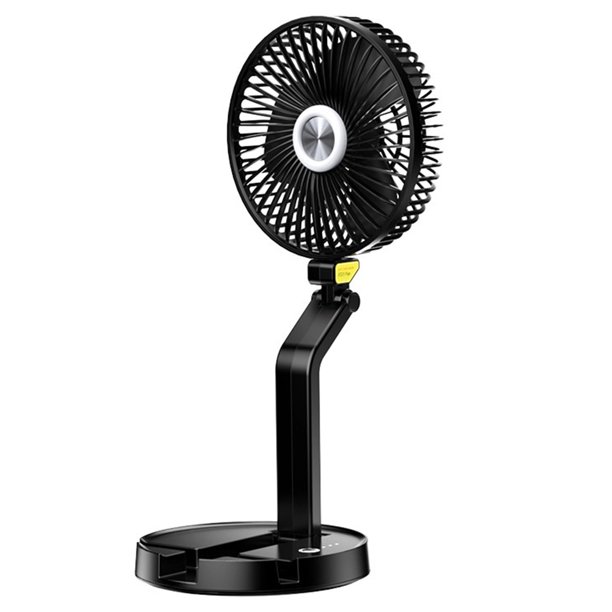 Ventilador de escritorio LED de 7 pulgadas, ventilador plegable recargable de 5200 mAh