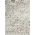thumbnail image 3 of Nourison Damask Distressed Modern Ivory 5' x 7' Area Rug, (5' x 7'), 3 of 9