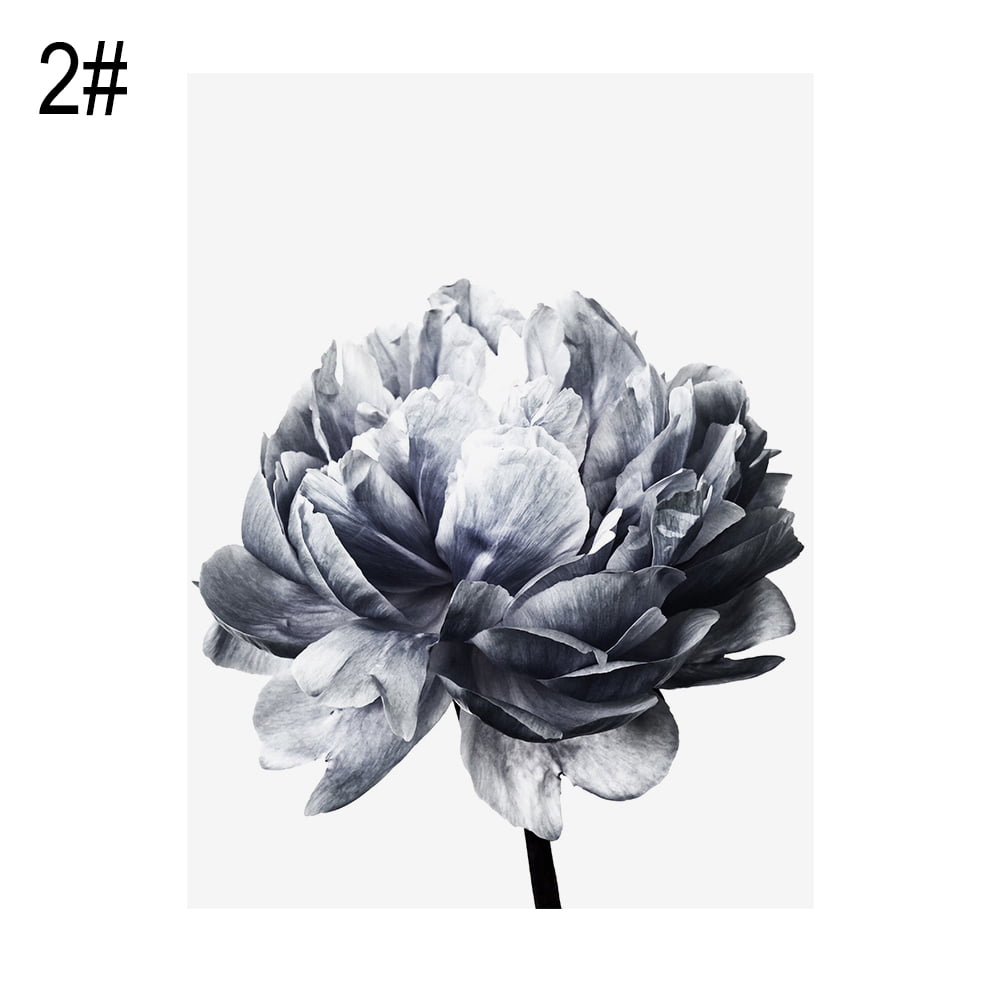 LIWEN Nordic Minimalist Peony Painting Floral Flower Picture Wall Art Home  Decor Gift 