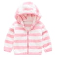 thumbnail image 1 of Gibobby Chamarra acolchada para niñasNiños pequeños, niñas, invierno, manga larga, , vellón, , grueso, cálido, con capucha, tops, chaqueta de abrigo(Rosa, 6-12 Meses), 1 of 5