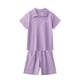 thumbnail image 1 of Odeerbi 5-16 Años Niños Niñas Pijamas de Algodón de Verano Solapa Manga Corta Tops Pantalones Cortos Conjunto Suave Estampado Ropa de Dormir Conjuntos de Pijama de Dos Piezas, 1 of 4