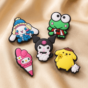 IVASKY 30 Pcs Kawaii Friends Shoe Charms for Clogs, Cute Japanese Cartoon Clog Decoration Pins for Girls Kids Teens Party Favor Gift