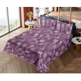 thumbnail image 4 of Ambesonne Ethnic Fitted & Flat Sheet with Sham 3 Pcs Set, Pinkish Peacock Feathers, Twin XL, Magenta and Soft Pink, 4 of 5