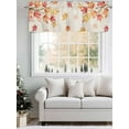 thumbnail image 5 of Maple Leaf Valances for Windows Fall Fallen Leaves Branch Vintage Linen Autumn Rod Pocket Curtains Valance Short Window Treatment Drapes for Living Room, Bedroom Bathroom 56"&nbsp;W x 16" L, 5 of 5