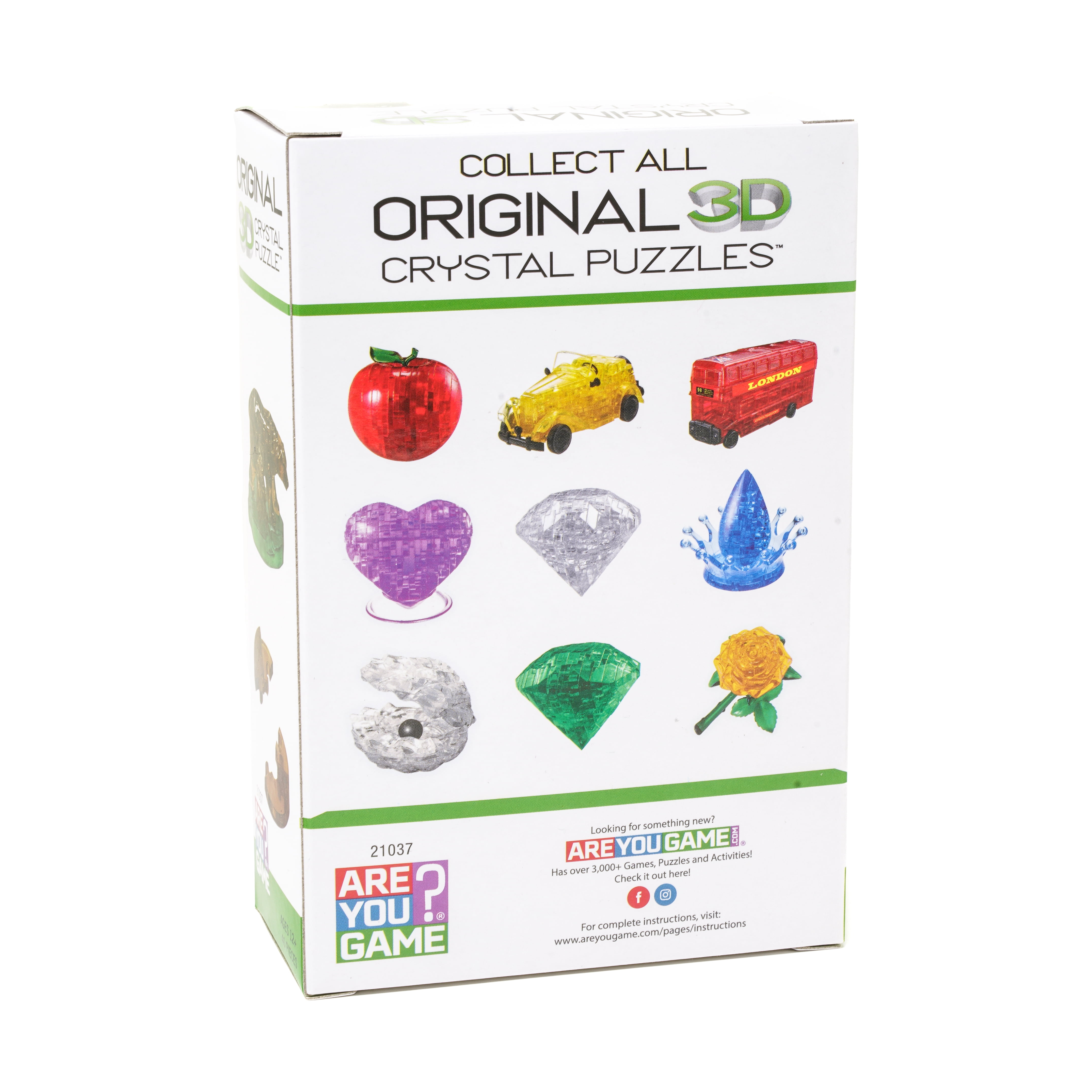 AreYouGame.com 3D Crystal Puzzle - Brown Bear and Baby: 40 Pcs