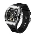 thumbnail image 5 of MEGIR Automatic Mechanical Men Watch Skeleton Dial Luminous Waterproof Sport Wristwatch Gift for Man, 5 of 7