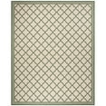 thumbnail image 4 of SAFAVIEH Beach House Nima Trellis Indoor/Outdoor Runner Rug Cream/Green, 2' x 8', 4 of 10