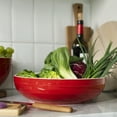 thumbnail image 3 of Staub Ceramic 11.5-inch Shallow Serving Bowl - Cherry, 3 of 4