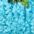 thumbnail image 3 of Paquete de 12 guirnaldas de flores de glicina, cuerdas de flores artificiales, flores colgantes falsas, guirnalda de flores de glicina de seda, vid de glicina para boda, jardín, decoración de pared, 3 of 5