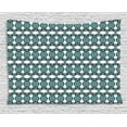 thumbnail image 1 of Aztec Tapestry, Retro Traditional Pattern Ethnic African Timeless Design Illustration, Wall Hanging for Bedroom Living Room Dorm Decor, 60W X 40L Inches, Turquoise White and Black, by Ambesonne, 1 of 2