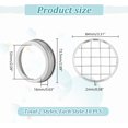 thumbnail image 2 of 1bag 2 style Galvanized Iron with 304 Stainless Steel Mason Jar Flower Frog Lid Insert Grid Organizer for Canning Jars Flat Round 73.5~84mm, 2 of 8