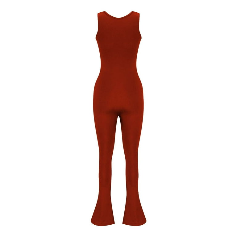 Spring/Fall Sleeveless Bodycon Jumpsuit for Women, Casual