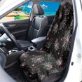 thumbnail image 3 of Chririnla Halloween Terry Cloth Car Seat Cover with Spider Web Pattern, Waterproof Sweat Proof Front Seat Cover for Trucks Cars SUVs Vans, 3 of 7