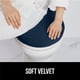 thumbnail image 4 of Funda de asiento para tapa de inodoro GORILLA GRIP, espuma viscoelástica gruesa, azul marino, 4 of 9
