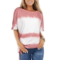 thumbnail image 1 of Nouveau Haut Imprimé pour Femmes, Col Rond, Manches Courtes, T-Shirt Ample, 1 of 5