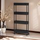thumbnail image 5 of Slim Rolling Storage Cart 4 Tier Bathroom Storage Organizer Laundry Room Cart Mobile Shelving Unit Multi Purpose For Kitchen Bathroom Narrow Places, 5 of 6