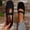 Black, variant on Womens Ballerina Ankle Elastic Crossing Strap Round Toe Comfy Pump Shoes Green 7.5