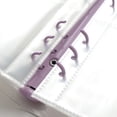 thumbnail image 4 of Estuche para álbum de fotos Organizador de fotos para el hogar Libro Páginas transparentes Fotos Bolsillos Titular Carpeta de almacenamiento Almacenamiento y organización del hogar 3in con clip morado Wosthever HA074034-02, 4 of 6