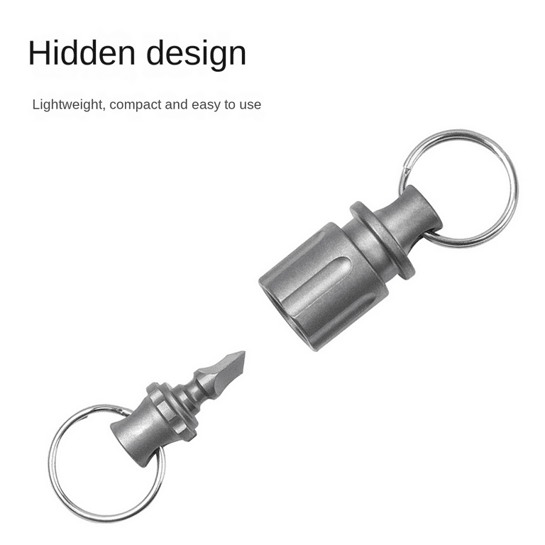 Titanium Quick Release Keychain Detachable & Rotatable KeyRing