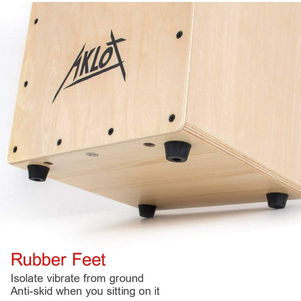 Aklot 10 Cajon Drum Compact Acoustic Jam Cajons Betula Wood