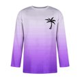 thumbnail image 2 of WEAIXIMIUNG Chemise Homme Manches 3/4 pour la Saint-Valentin, T-Shirts Décontractés Manches Trois-Quarts, Col Rond Confortable, Couleur Unie, 2 of 4