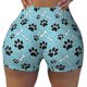thumbnail image 2 of Balery Cute Dog Footprints Pantalones cortos de entrenamiento estampados para mujer, sin costuras, ajustados, para gimnasio, yoga, correr, deportes, ejercicio activo, fitness.-Small, 2 of 8