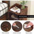 thumbnail image 4 of Tribesigns Industrail Nightstand with Mesh Door, Rustic Bedside Table with Storage Cabinet, Tall Side Table for Living Room, Bedroom, 4 of 7