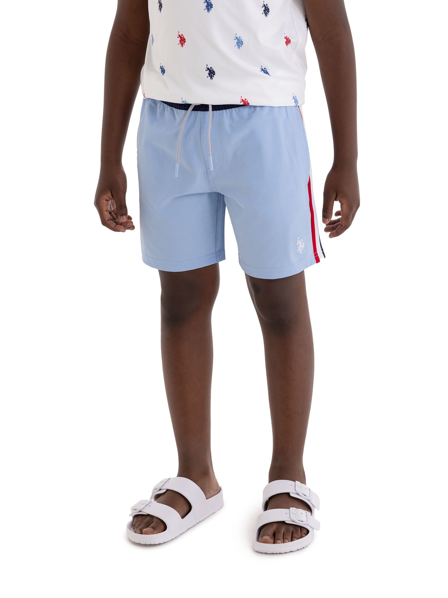 U.S. Polo Assn. Boys Side Tape Swim Short, Sizes 4-18