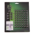 thumbnail image 2 of Ciro Diamond Cut Low Crown Bolt Screw Cap Set for Harley  - Black Chrome 70005, 2 of 2