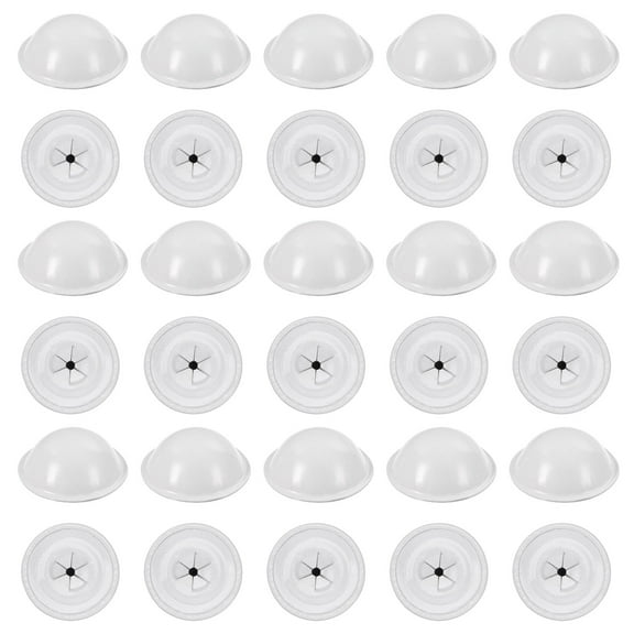 30mm Insulation Dome Caps, 30pcs Insulation Cap Washers Galvanized Iron Insulation Pins Cap Washers Flat, White