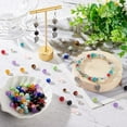 thumbnail image 4 of About467 Pcs Bead Jewelry Making Set Including Natural Beads Beads Resin Amber Glass Round Rhinestone Spacer Beads Leaf Pendant Accessories for Making Bracelets Craft Jewelry Multi-color, 4 of 5